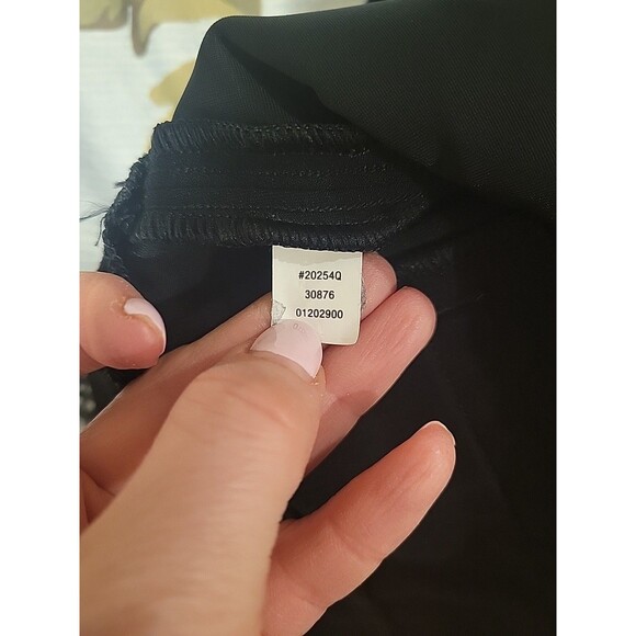 SPANX Perfect Fit Ponte Slim Straight Leg Pants Black 20254Q Size 1X Petite Work - Picture 8 of 8